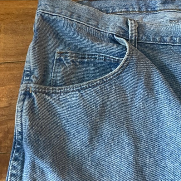 Wranglers Plus Size Mens Retro Style Light wash Denim Shorts (unisex) - Picture 9 of 11